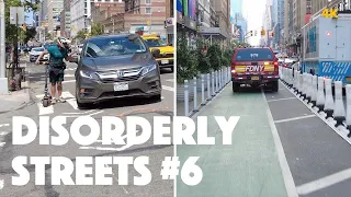 NYC Cycling - Disorderly Streets Compilation 6 (Road Rage, Close Calls, Traffic, Speeding)