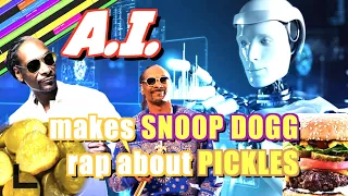 A.I. makes SNOOP DOGG rap about PICKLES on his BURGER (AI MUSIC) @snoopdogg