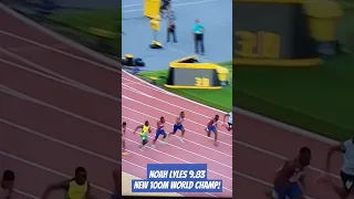 Noah Lyles Shocks The World! New 100M World Champion. Part 1 of Double Complete!