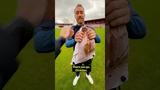 POV: hand-delivering World Cup boots to Christian Eriksen