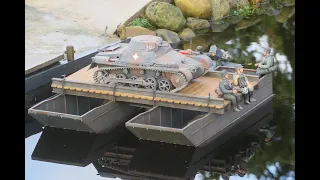 Panzer 1 RC Tank 1:16 + Asiatam Opel Blitz + Sturmboot 39 + Pontonfähre / Brückengerät B