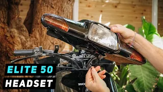 Honda Elite 50 Headset Cover Removal / Installation | Mitch's Scooter Stuff