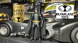 Mcfarlane Gold Label Batman & Batmobile 89 Unboxing & Posing