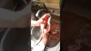 how to clean a trout in 30 sec