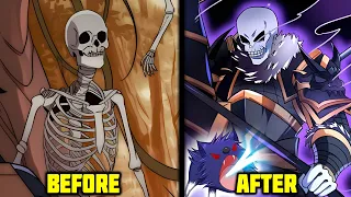 Stupid Skeleton put all Skill Points into Strength and reached Level 100 - Manhwa Recap