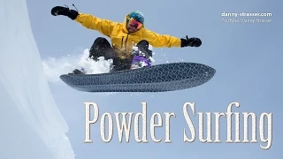 snowboarding without bindings - Powder Surfing