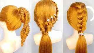 3 Kiểu buộc tóc đơn giản dễ làm ai cũng làm được| Easy braid hairstyle| Hairstyle| Coiffures simples