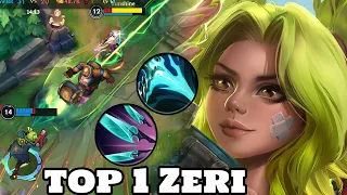 Wild Rift Zeri - Top 1 Zeri Gameplay Rank Grandmaster