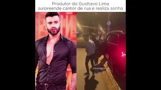 PRODUTOR do Gusttavo Lima SURPREENDE CANTOR de RUA e realiza SONHO