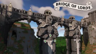 Building the Bridge of Lords! 👑 Medieval Castle Minecraft Timelapse