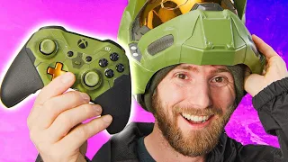 I WORE Master Chief's Helmet! - Xbox Elite Series 2 Halo Infinite Limited Edition Controller