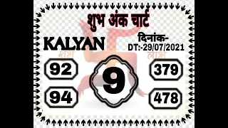 kalyan 30-07-2021 free otc satta matka 100% Fixx single ank tricks kalyan Don't miss