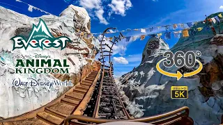 VR 360 5K Expedition Everest Roller Coaster On Ride POV Disney's Animal Kingdom 2021 10 04