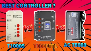 Which is the best controller for Pixelled? T1000S  VS T8000TTL VS AC T8000 #koshielectronics