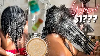 SUPER EASY $1 DIY HAIR MASK TO FIX DRY, DAMAGED HAIR | Extreme Hair Growth + Length Retention!