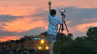 BNSF sunset train going to galvston