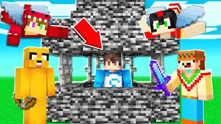 MIS AMIGOS me ENCERRARON en una PRISION DE BEDROCK y me ESCAPO😱 MINECRAFT con LOS COMPAS