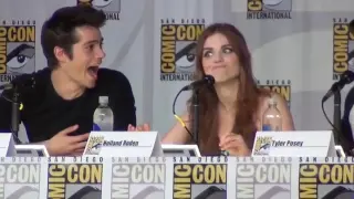 What was it like to kiss Dylan O'Brian   at the Teen Wolf panel SDCC 2013 online video cutter com