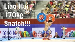 Liao Hui 170kg Snatch (73kg BW)!!!!