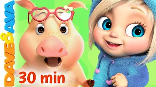 🙃 Farm Animals Song, ABC Song and More Nursery Rhymes & Baby Songs | Kids Songs by Dave and Ava 🙃