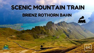 Incredible Train Journey on the Brienz Rothorn Bahn | Switzerland | Panoramic 4K Train Journey