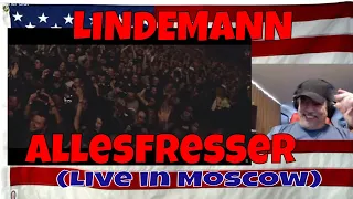 LINDEMANN - Allesfresser (Live in Moscow) - REACTION - wow as usual lol FOOD FIGHT!!!