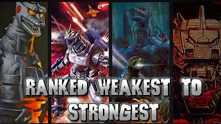 Ranking MechaGodzilla’s Versions From Weakest To Strongest | Godzilla Power Scaling