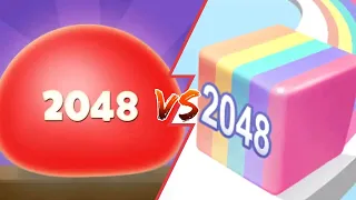 Jelly 2048 vs Jelly Run 2048 - Number Match Game, Max Level Gameplay