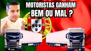 SALÁRIOS DE MOTORISTAS EM PORTUGAL É BOM OU NÃO ? 🇵🇹.