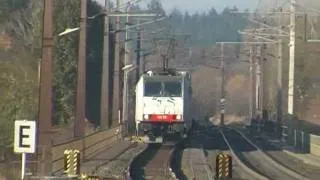 Railpool 186er Doppel bekommt zwangsbremsung in Brixlegg.