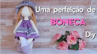 Boneca de pano sentada, a queridinha do momento , Diy muñeca Dolls (Boneca Lua) parte1