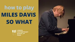 Miles Davis So What Piano Tutorial