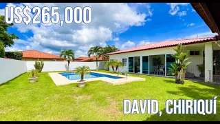 BEAUTIFUL HOUSE WITH A POOL FOR SALE IN DAVID, PANAMA US$265,000