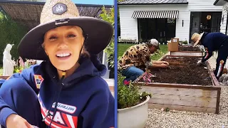 Gwen Stefani and Blake Shelton Bring FARM SKILLS to the City!