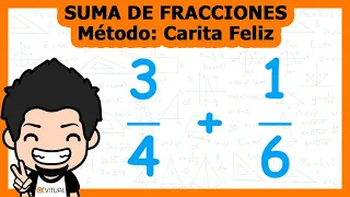 Suma de 2 Fracciones: Método Carita Feliz