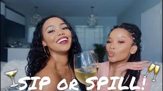 Sip or Spill ft. Landzy 🥂 #roadto5k