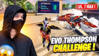 New Evo Thompson Only Challenge! Good or Bad? Solo Vs Squad in Free Fire