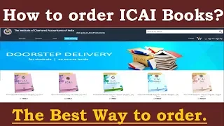 Best way to order books from ICAI Online