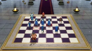 4K  Battle Chess Game of Kings  I  Three   Knight  !!!