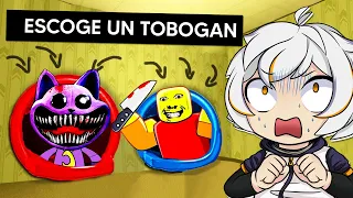 NO ELIJAS EL TOBOGAN INCORRECTO (PICK A SLIDE ROBLOX COMPLETO)