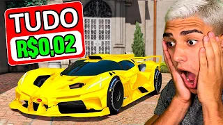 TUDO QUE EU TOCAR VAI CUSTAR 0,02 CENTAVOS NO GTA 5!