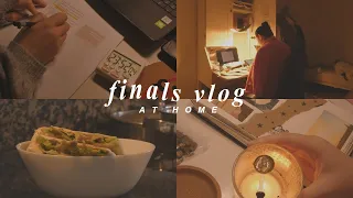 ☁ life during finals at home (study vlog) 🕯🐈