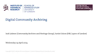 Digital Community Archiving