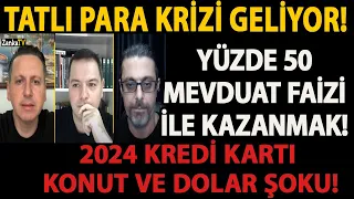 TATLI PARA KRİZİ GELİYOR! YÜZDE 50 MEVDUAT FAİZİ İLE KAZANMAK! 2024 KREDİ KARTI KONUT VE DOLAR ŞOKU!