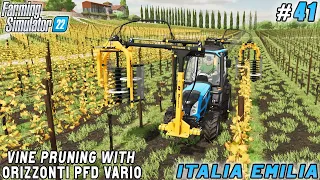 Grape harvest, vine pruning with Orizzonti PFD Vario | Italian Farm | Farming simulator 22 | ep #41