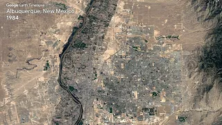 Albuquerque, New Mexico Time-lapse 1984-2020 (4K)