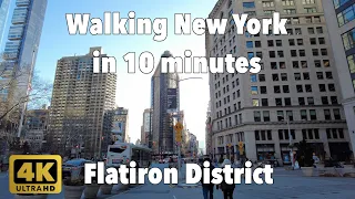 【4K】Walking New York #181 | Flatiron District | From 23 St & Lex to Madison Square Park | Manhattan