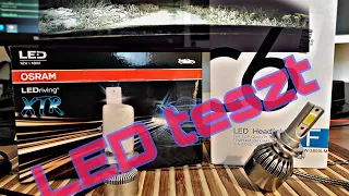 H7 LED teszt Osram vs kínai VW Touareg  //  Marco Műhelye