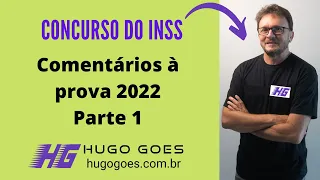 Comentários à Prova INSS 2022 - parte 1