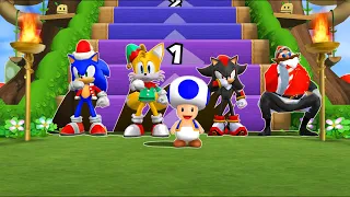 Mario Party 9 Step It Up 7 Win - Sonic Vs Tails Vs Shadow Vs Eggman (Master COM)